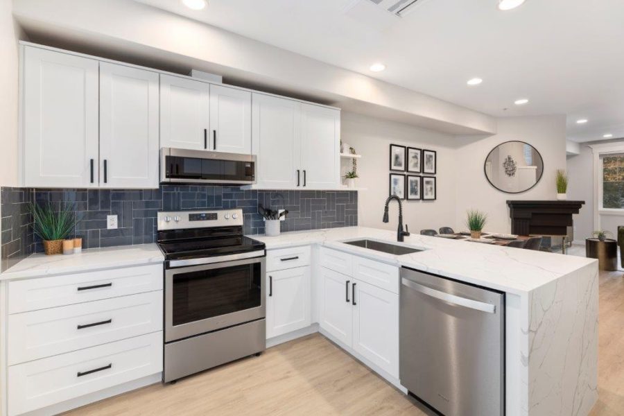 Kitchen with double stacked herringbone-1