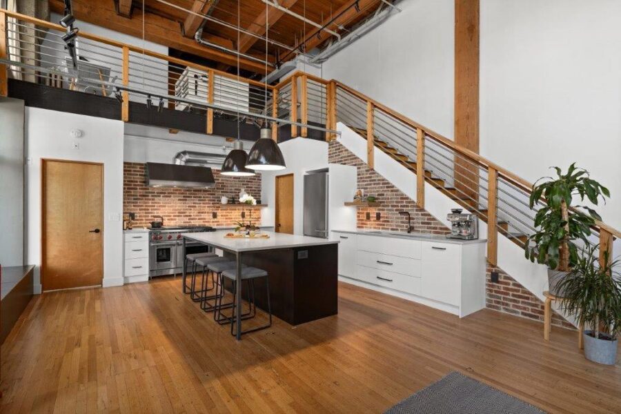 Industrial Kitchen in Historic Building
