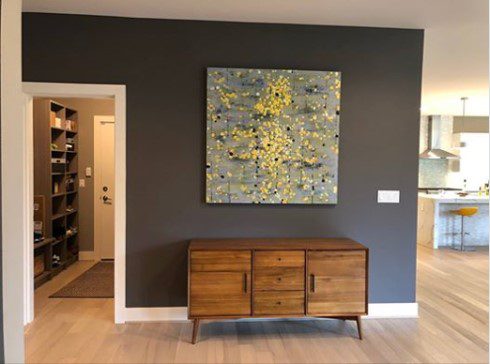 Interior Design new construction home-gray wall