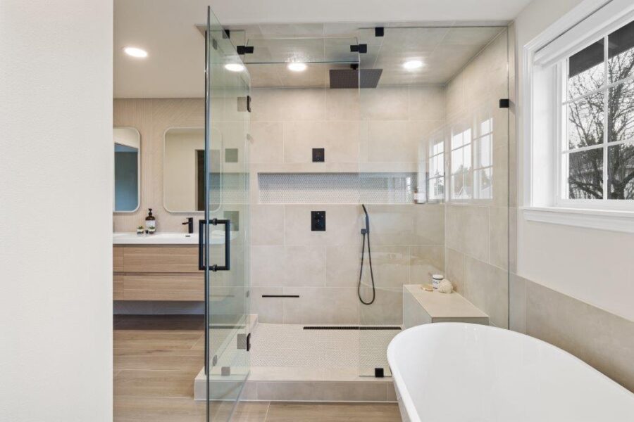 Zen Master Bathroom with large Steam room NIBIO The Dutch Designer